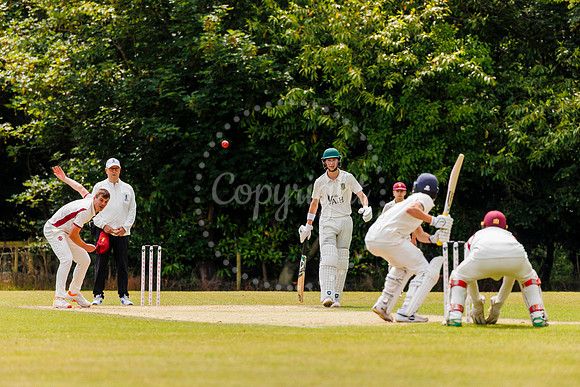 Cricket action from Old Buckenham v Norwich