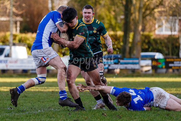 Rugby action from Diss vs Bury St Edmunds II