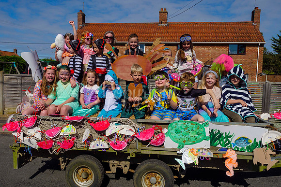 Pulham Market Carnival whose theme this year of ‘Under the Sea