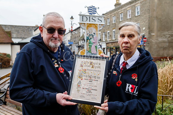 Diss and District Royal British Legion have won the Addison-Will