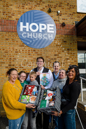 Hope Church on Vince's Road in Diss launch their Christmas Foodbank campaign.