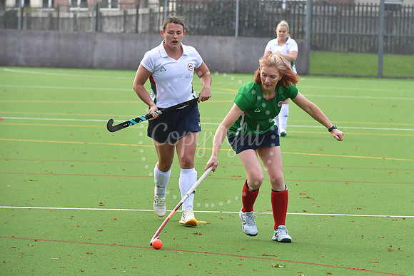 Newark Ladies 2nds ( white) v Newark Ladies 3rds (green) hockey