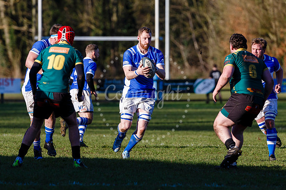 Rugby action from Diss vs Bury St Edmunds II