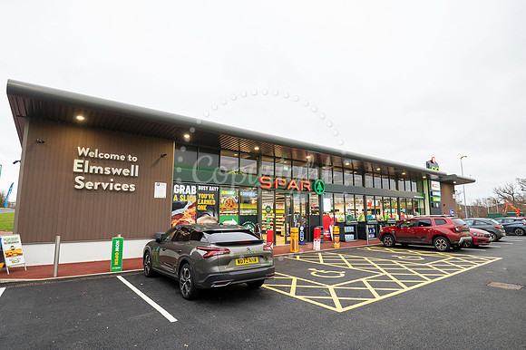 Elmswell Services, off A1088 by A14 eastbound junction 47. New