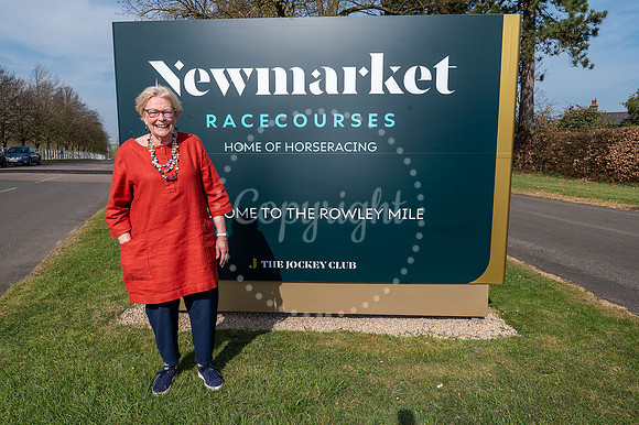 NJ  Rowley Mile racecourse.Joy Uney in the same place she was p