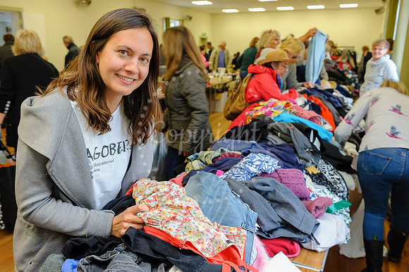 Emma Poppenborg who holds a annual jumble sale at Wortham Village Hall.