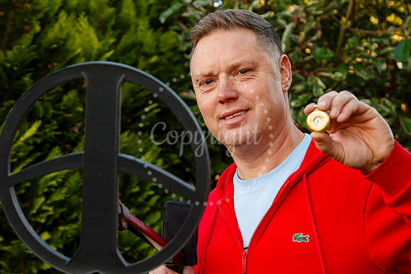 Metal detectorist Rob Webster