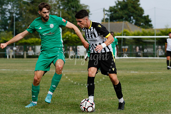 Football acton from Harleston Town vs  Biggleswade Town