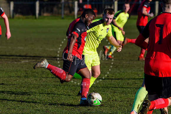 Football action from Long Stratton v Norwich CBS