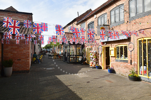 VE Day anniversary, decorations around Southwell