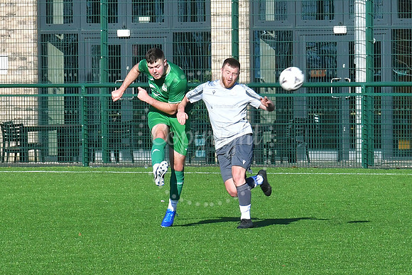 RHP Sports and Social (green) v Laxton Athletic (grey) football