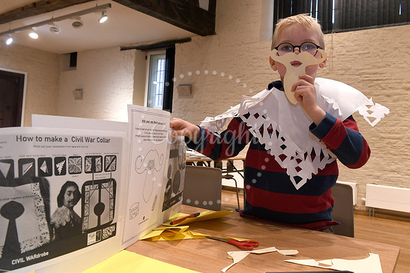 Halloween costume making at Civil War Centre