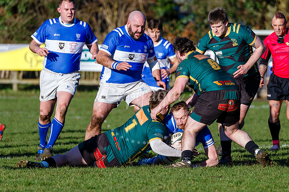 Rugby action from Diss vs Bury St Edmunds II