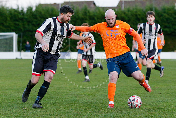 Football action from Diss Town vs Harwich & Parkeston