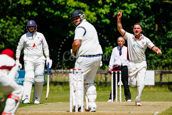 Cricket action from Old Buckenham vs Lowestoft