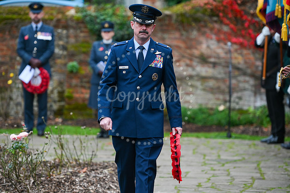 Rose Garden, Abbey Gardens Remembrance service. Picture by Mark