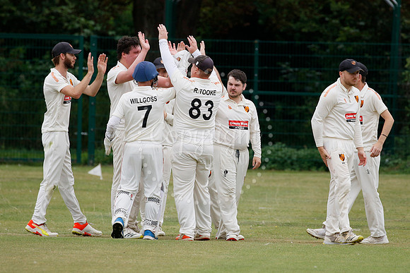 Cricket action from Diss vs Thetford Town