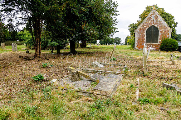 Some of the volunteers who helped to tidy parts of Eye cemetery.
