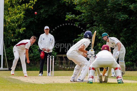 Cricket action from Old Buckenham v Norwich