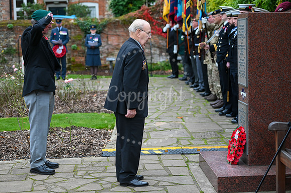 Rose Garden, Abbey Gardens Remembrance service. Picture by Mark