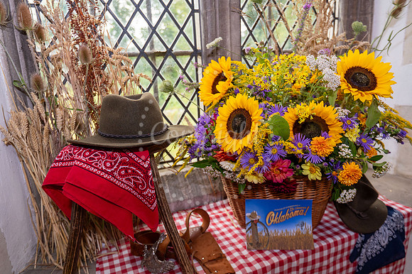 All Saints Church, HundonHundon Annual Flower Show, on the them