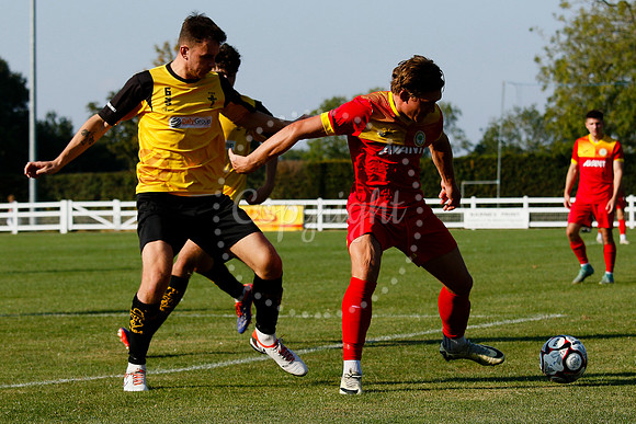 Football action from Walsham-le-Willows vs Fakenham Town