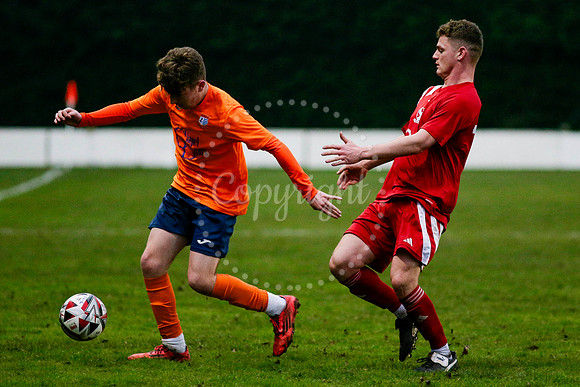 Football action from Diss Town FC vs Parson Drove