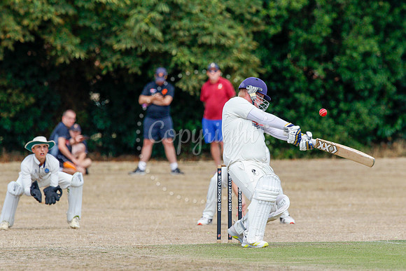 Cricket action from Diss v Cromer