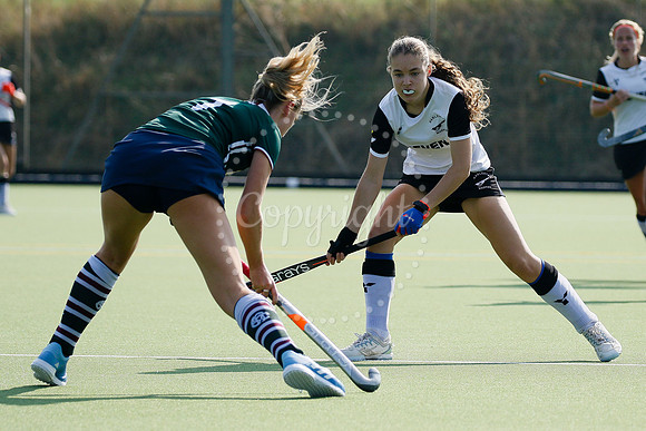 Hockey action from Harleston Magpies Ladies’ I vs Surbiton II