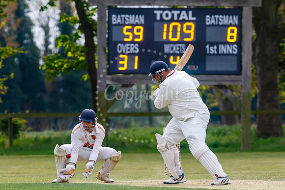 Cricket action from Garboldisham and Diss.