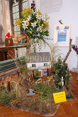All Saints Church, HundonHundon Annual Flower Show, on the them