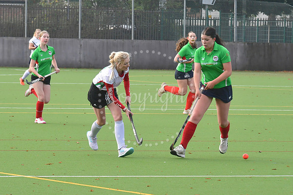 Newark Ladies 2nds ( white) v Newark Ladies 3rds (green) hockey