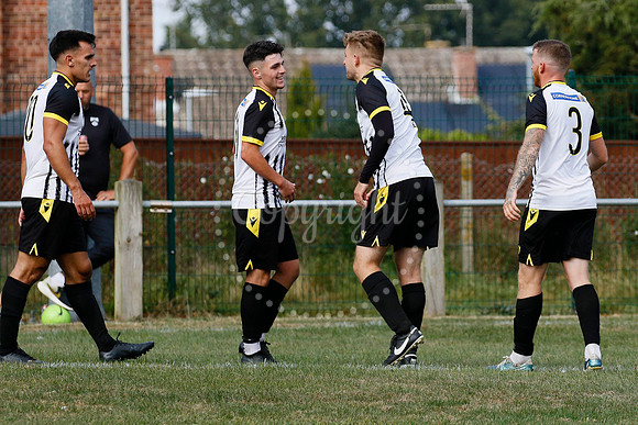 Football acton from Harleston Town vs  Biggleswade Town