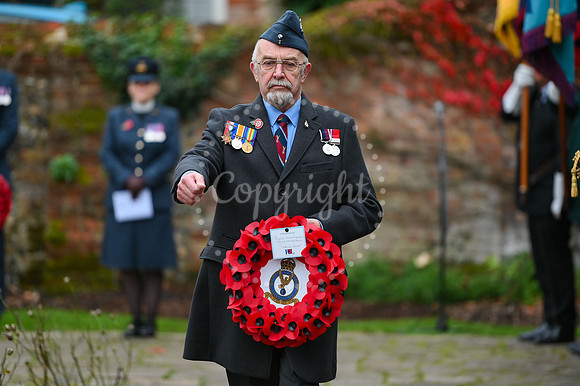 Rose Garden, Abbey Gardens Remembrance service. Picture by Mark