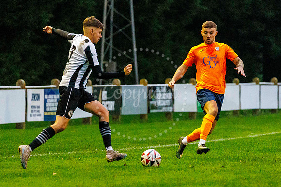 Football action from Diss Town Swaffham Town
