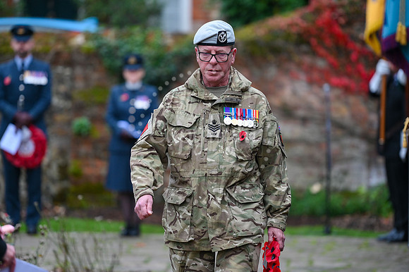 Rose Garden, Abbey Gardens Remembrance service. Picture by Mark