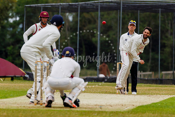 Cricket action from Garboldisham v Fakenham