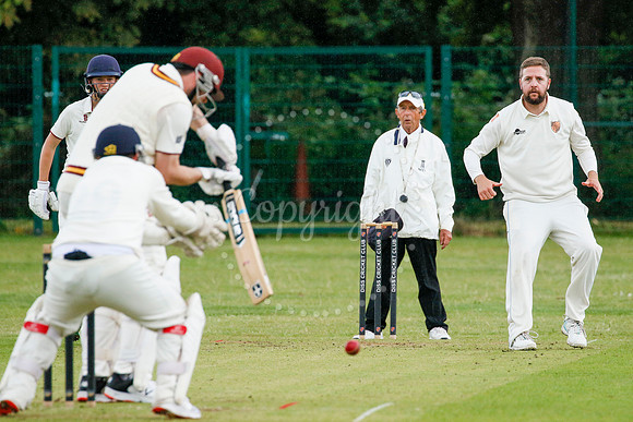 Cricket action from Diss vs Downham Stow II