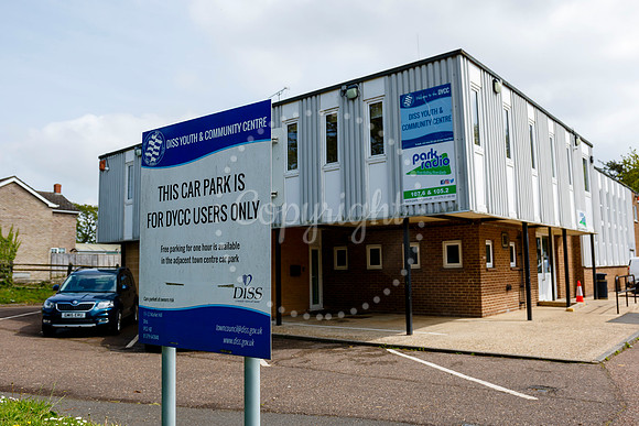Diss Youth and Community Centre on Shelfanger Road.