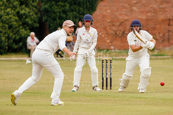 Cricket action from Diss vs Great Melton