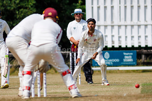 Cricket action from the Old Buckenham vs Brooke
