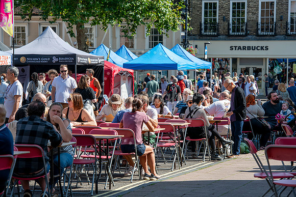 Bury St Edmunds town centreBury St Edmunds Food and Drink Festi