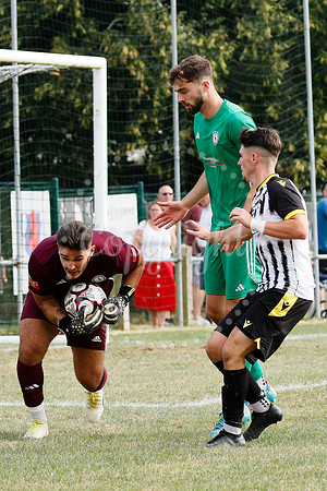 Football acton from Harleston Town vs  Biggleswade Town