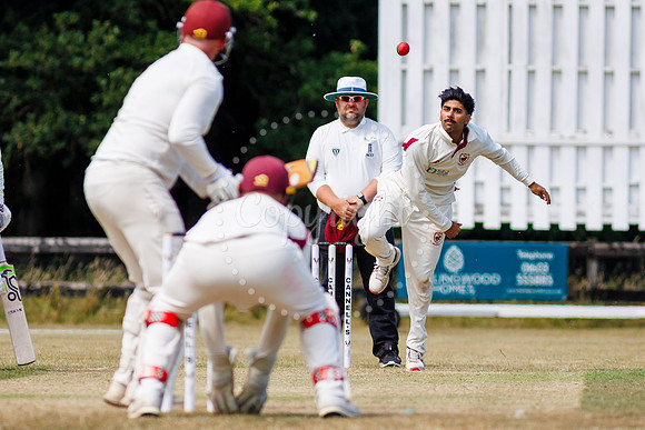 Cricket action from the Old Buckenham vs Brooke