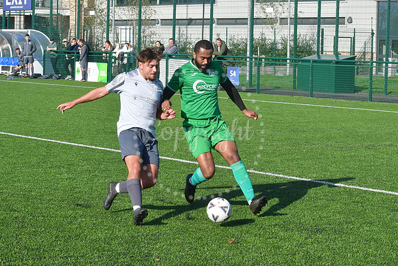 RHP Sports and Social (green) v Laxton Athletic (grey) football