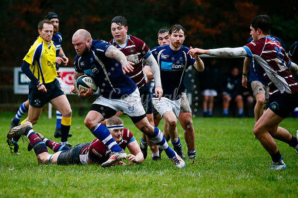 Rugby action from Diss vs Shelford II
