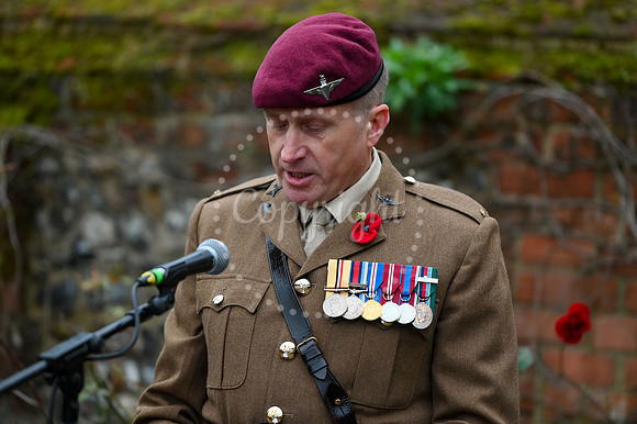 Rose Garden, Abbey Gardens Remembrance service. Picture by Mark