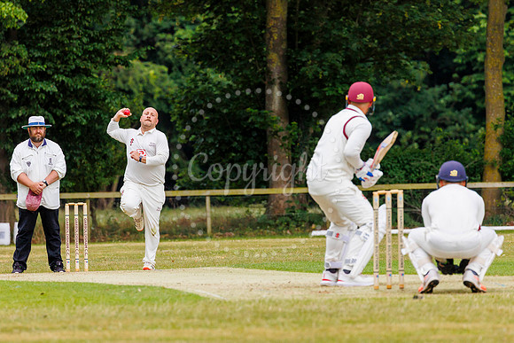 Cricket action from Garboldisham v Fakenham
