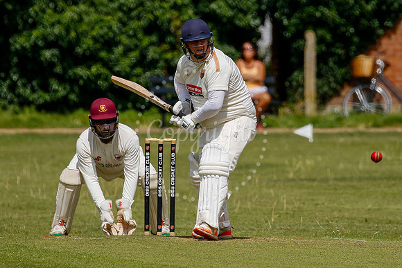 Cricket action from Diss vs Old Buckenham