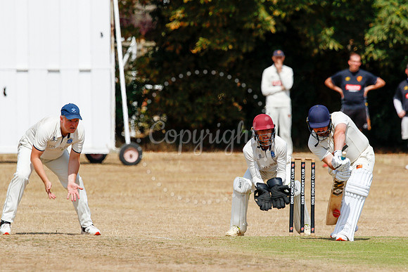 Cricket action from Diss v Cromer